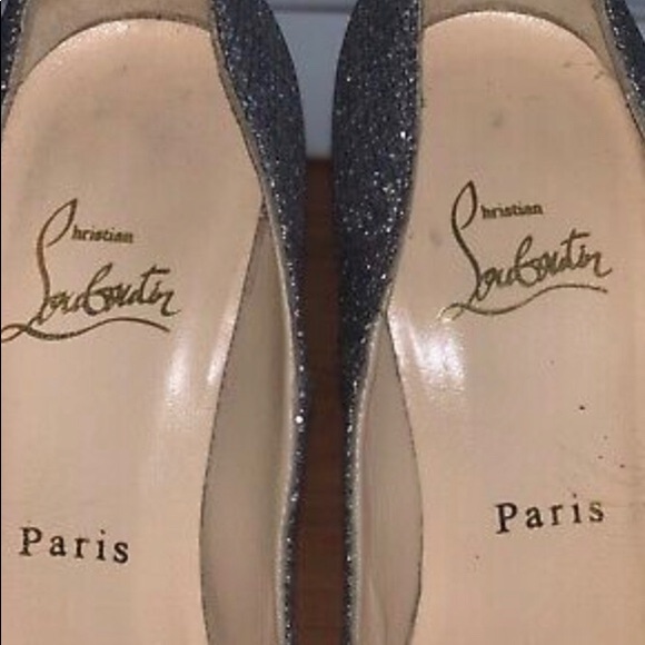 Christian Loubotin Silver Platform - Picture 3 of 4